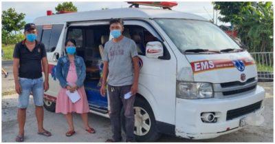 Chở người từ vùng dịch về quê bằng xe cứu thương dỏm