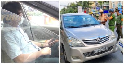 Không có giấy đi đường, thanh tra sở ngồi trong ôtô cả tiếng khi bị kiểm tra