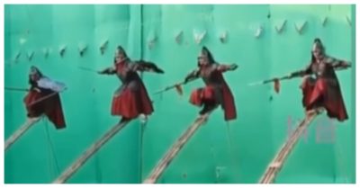 Video: Hậu trường cảnh bay lượn trong phim Trung Quốc