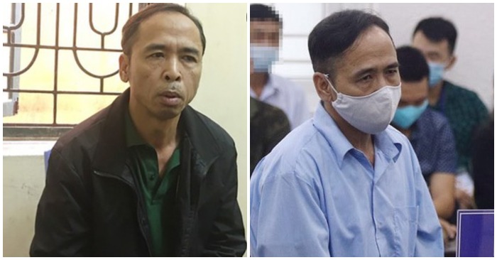 Ông Phùng Đức Lợi, cựu lãnh đạo phường ở Hà Nội, lừa bán đất bị kết án 12 năm tù (ảnh chụp màn hình báo Công An, Lao Động).