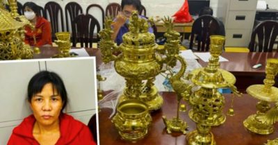 “Nữ quái” cầm đầu băng trộm đồ thờ cúng