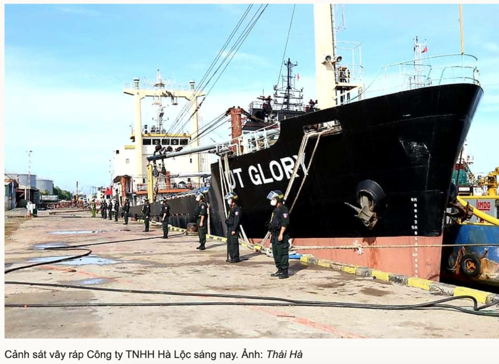 Cảnh sát vây ráp công ty xăng dầu 'khủng' ở Bà Rịa - Vũng Tàu 