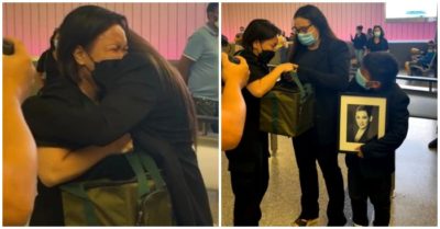 Video nghẹn ngào khoảnh khắc con gái Phi Nhung nhận tro cốt của mẹ từ tay danh hài Việt Hương