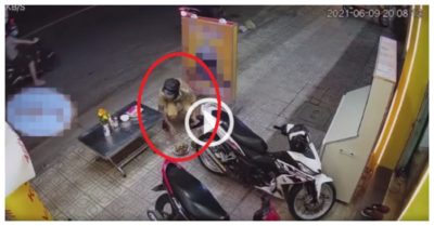 Clip: Bỏ lại đồ cúng, ‘cô hồn’ trộm bàn của gia chủ