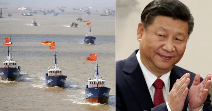 Báo cáo mới của CSIS cho biết đa số các tàu cá Trung Quốc ở Biển Đông hoạt động như các gián điệp có lương của Bắc Kinh (ảnh chụp màn hình TFIPOST).