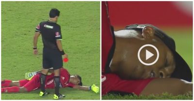 Video: Thủ môn giả vờ ngất xỉu để tránh thẻ đỏ nhận kết cục hài hước