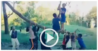 Video: Phì cười với trò chơi mạo hiểm của các bạn nhỏ vùng quê