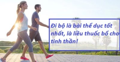 Đi bộ là bài thể dục tốt nhất cho cả sức khỏe và tâm trí, giúp năng động, khỏe mạnh hơn