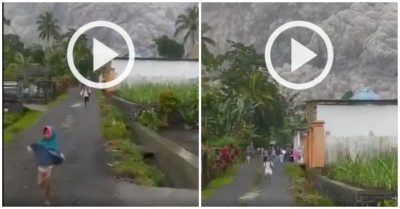 Video: Núi lửa ở Indonesia phun trào, người dân cuống cuồng tháo chạy