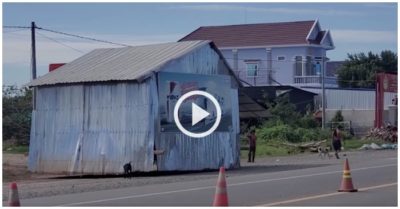 Video: Ngôi nhà ‘đi bộ’ trên đường quốc lộ