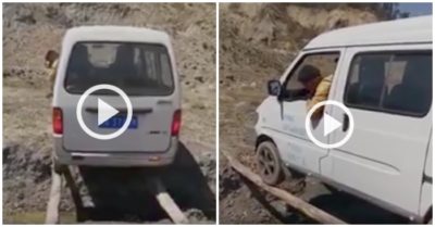 Video: Tài xế lùi xe qua ‘cầu khỉ’, đẳng cấp đây chứ đâu