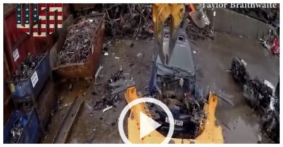 Video: Cỗ máy khổng lồ chuyên mổ ôtô ‘hết đát’