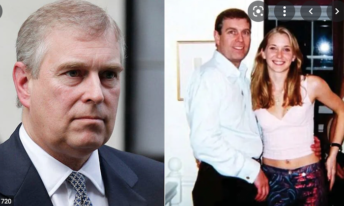 Hoàng tử Andrew bị kiện về việc tấn công tình dụng người phụ nữ (bên phải) khi cô mới 17 tuổi (ảnh: Fox News).