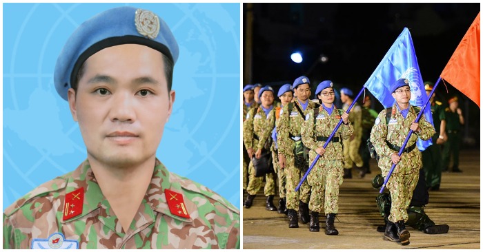 Trung tá Đỗ Anh, một sĩ quan Việt Nam, hi sinh tại Uganda khi đang thực thi nhiệm vụ gìn giữ hòa bình Liên Hợp Quốc (ảnh: Tuổi Trẻ/PLO).