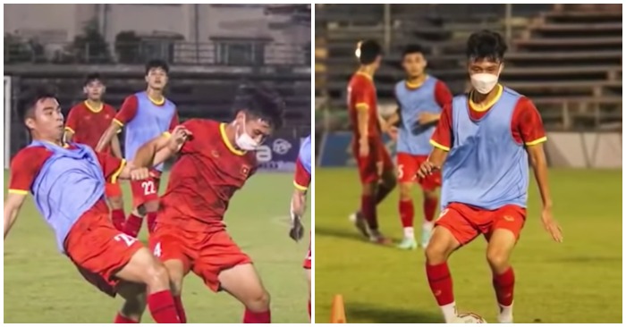 Tuyển U23 Việt Nam có thể bị xử thua Thái Lan 0-3 nếu không có đủ quân số đăng ký (ảnh chụp màn hình video Youtube).