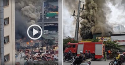 Video: Rằm tháng Giêng, dãy cửa hàng trên phố Hà Nội cháy dữ dội kèm nhiều tiếng nổ lớn