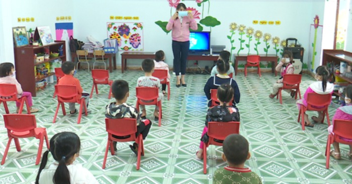 Một lớp học mầm non ở huyện Lâm Thao, Phú Thọ (ảnh amthao.phutho.gov.vn).