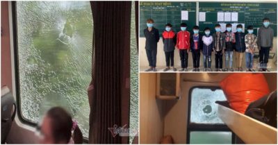 Nhóm học sinh ném đá “khủng bố” tàu hỏa, gần 1.000 khách hoảng loạn