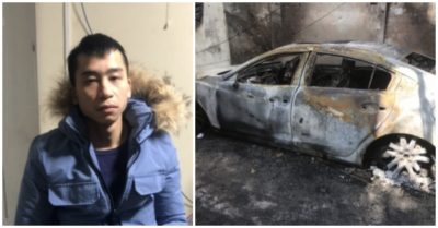 Mâu thuẫn với anh họ, người đàn ông Hải Phòng đốt nhầm xe ô tô người khác