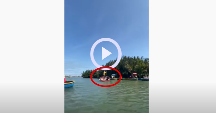 Video: Thanh niên múa thuyền thúng đỉnh cao