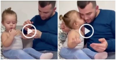 Video: Ông Bố tỉ mẩn làm móng tay cho con gái