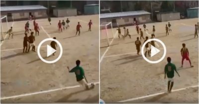 Video: Siêu phẩm đá phạt đến từ cậu bé ở Morocco
