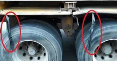 Bó dây cao su buộc ở lốp xe tải để làm gì?