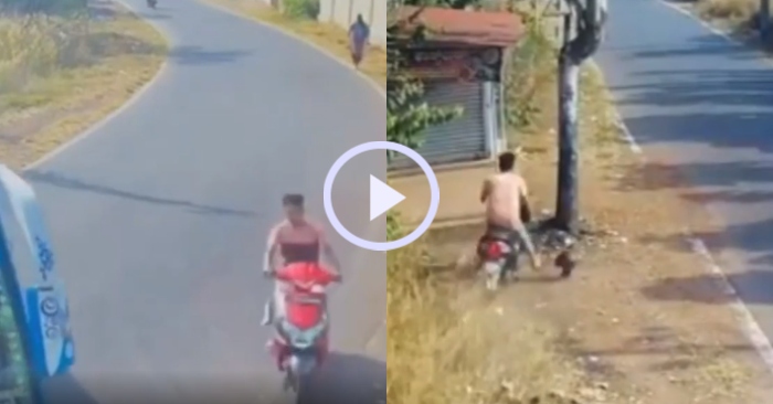 Video: Nam thanh niên đánh lái điêu luyện qua khe hẹp