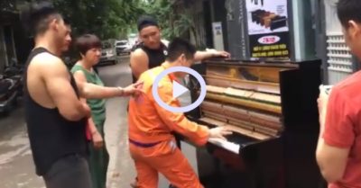 Video: Anh thợ điện múa phím đàn điêu luyện