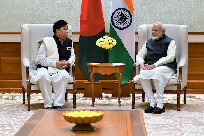 Ngoại trưởng Bangladesh Abdul Momen gặp Thủ tướng Ấn Độ Modi tại New Delhi ngày 7/2/2019 (ảnh: Flick).