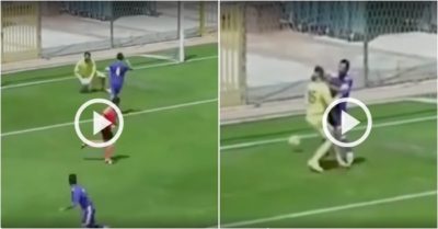 Video: Ôm thủ môn ăn mừng vì cản phá penalty thành công, vô tình khiến bóng văng vào lưới