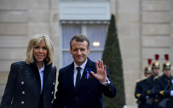 Tổng thống Pháp Emmanuel Macron và phu nhân Brigitte Macron vào ngày 11/11/2018 (ảnh: Wikimedia Commons).