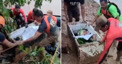 Video: Bé 11 tuổi sống sót sau 20 tiếng bị lở đất vùi lấp nhờ trốn trong tủ lạnh