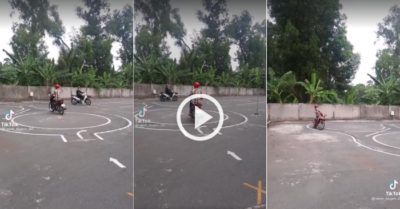 Video: Thanh niên trượt bằng lái xe trong vài giây