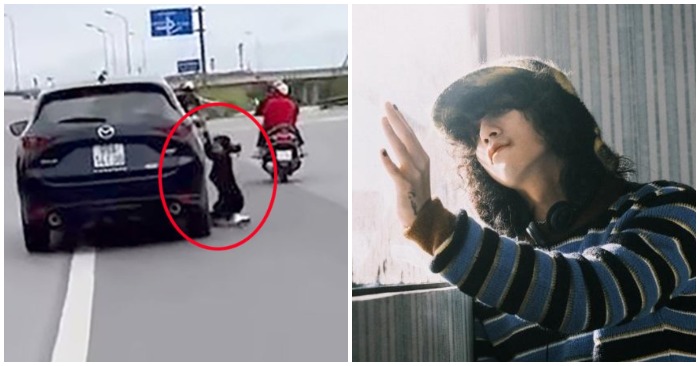 Hình ảnh người phụ nữ đu bám, bị kéo lê trên đường; MV mới của Sơn Tùng-MTP bị yêu cầu gỡ bỏ trên mạng (ảnh chụp màn hình clip/Bộ Văn Hoá).