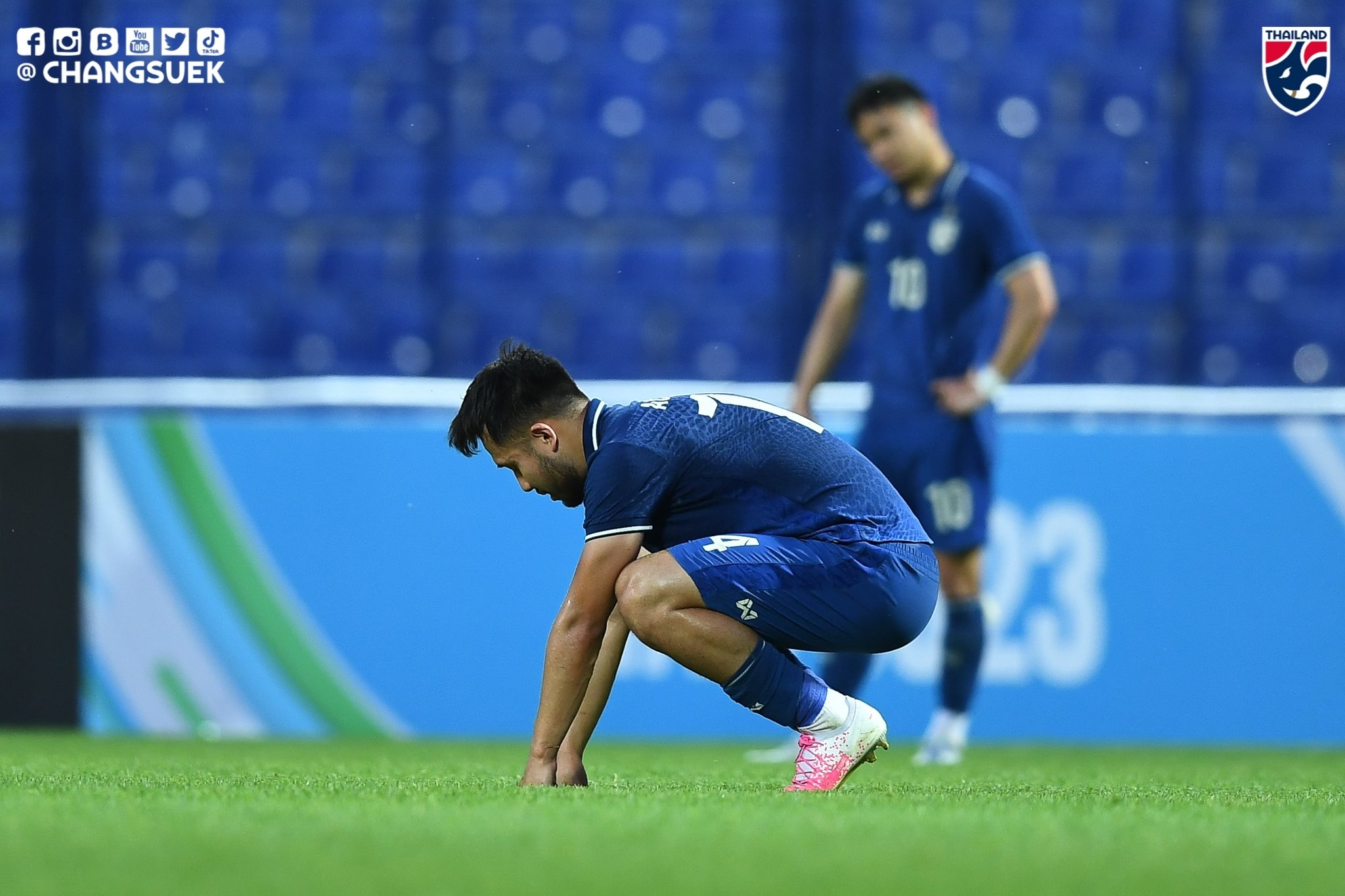 U23 Thái Lan thất vọng rời giải đấu sớm dù nhận được nhiều kỳ vọng từ người hâm mộ (ảnh: Changsuek).