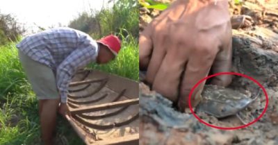 Video: Người đàn ông lật con thuyền cũ thu hoạch cả ổ cá trê