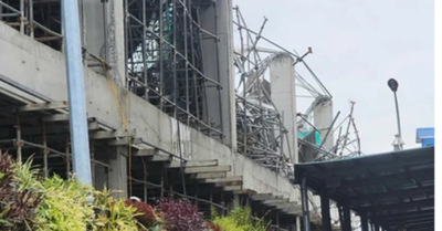 Sập giàn giáo công trình ở Hải Phòng, hai người tử vong